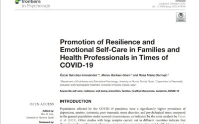RESILIENCIA Y AUTOCUIDADO EN FAMILIAS Y PROFESIONALES DE LA SALUD